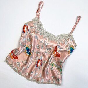 Vintage 90s Victoria’s Secret Silky Butterfly Camisole Tank